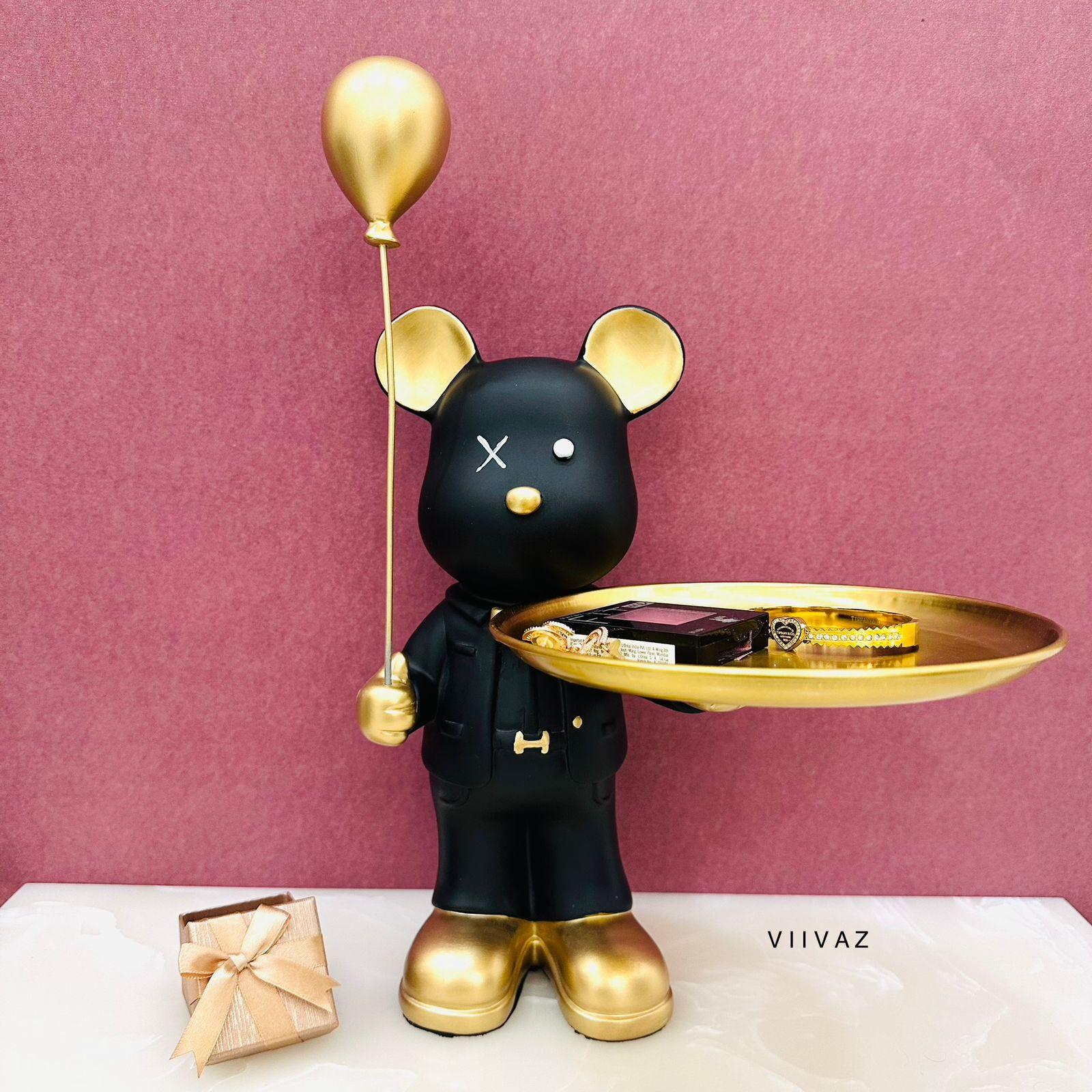 Teddy with Baloon Tray Holder